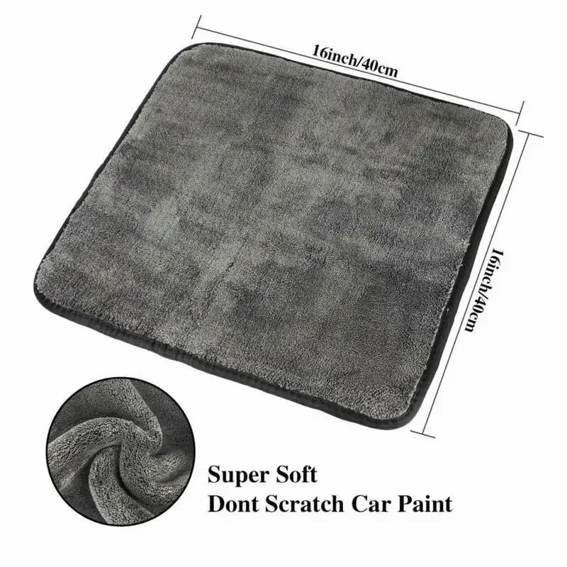 1200GSM Car Wash Detailing Microfiber Cleaning Towel Car Cleaning Drying Cloth Super Thick Car Washing Home Care Cloths Tool