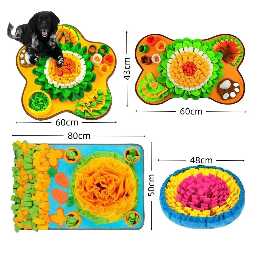 جديد البوليستر جرو شم حصيرة دائم كبير الحجم الكلب لغز المغذية بطيئة الأكل الغذاء الاستغناء الحيوانات الأليفة رائحة الوسادة لتدريب الكلاب #6