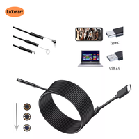 8mm USB Type-C Endoscope Flexible 720P 1M 2M Car Repair Pipe Inspection Borescope Camera for OTG Android PC Notebook Macbook