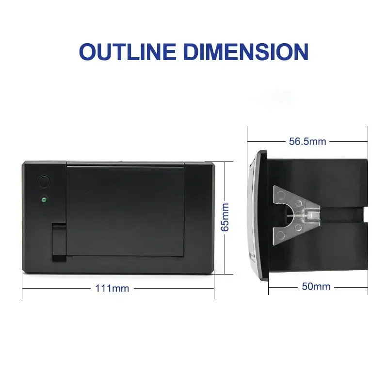 

2026 New In stockCSN-A2 2inch 58mm Micro Front Panel Thermal Receipt Embedded Kiosk Printer TTL/RS232 for Fuel Dispenser
