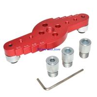 K9FB Vertical Pocket Jig Hole Woodworking Doweling Jig Set Centering Drill Guide