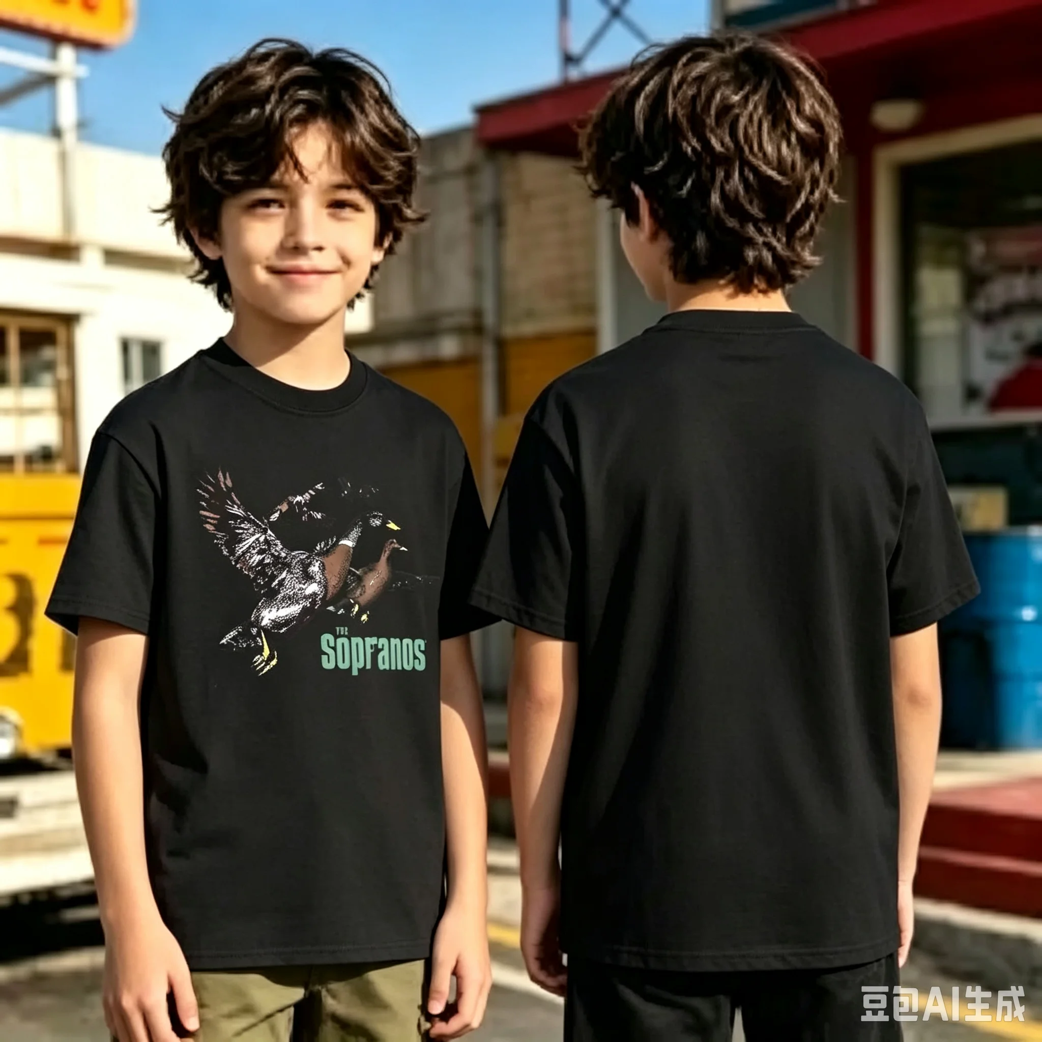 1pc Sopranos Ducks Movie Cotton T shirt Unisex Men Women Kids Streetwear Casual Vacation Short Sleeve Tops