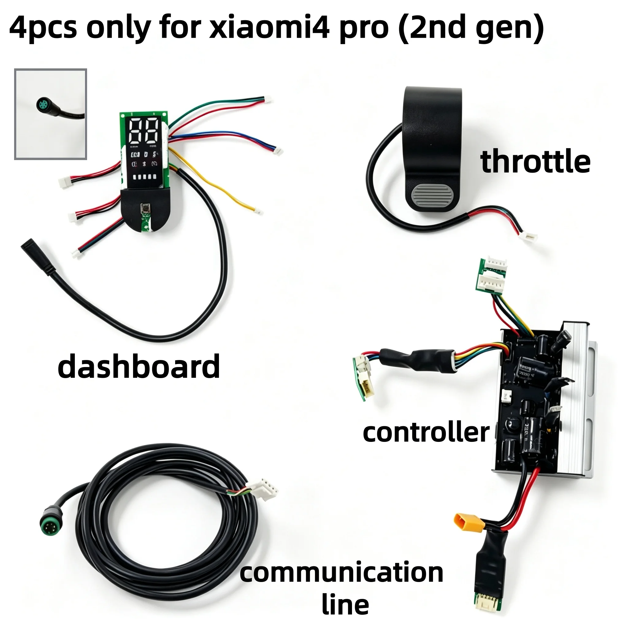 Verbessertes 55 km/h E-Scooter-Controller-Kit für Xiaomi 4 Pro (2. Generation) mit Geschwindigkeitsfreischaltung, selbstlernendem Motor-Motherboard-Ersatz