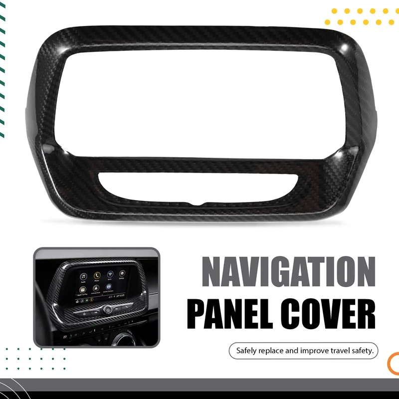 Super Sale Car Center Control Panel Cover Decorative Sticker Real Modification Accessories for Chevrolet Camaro 2016+ Black