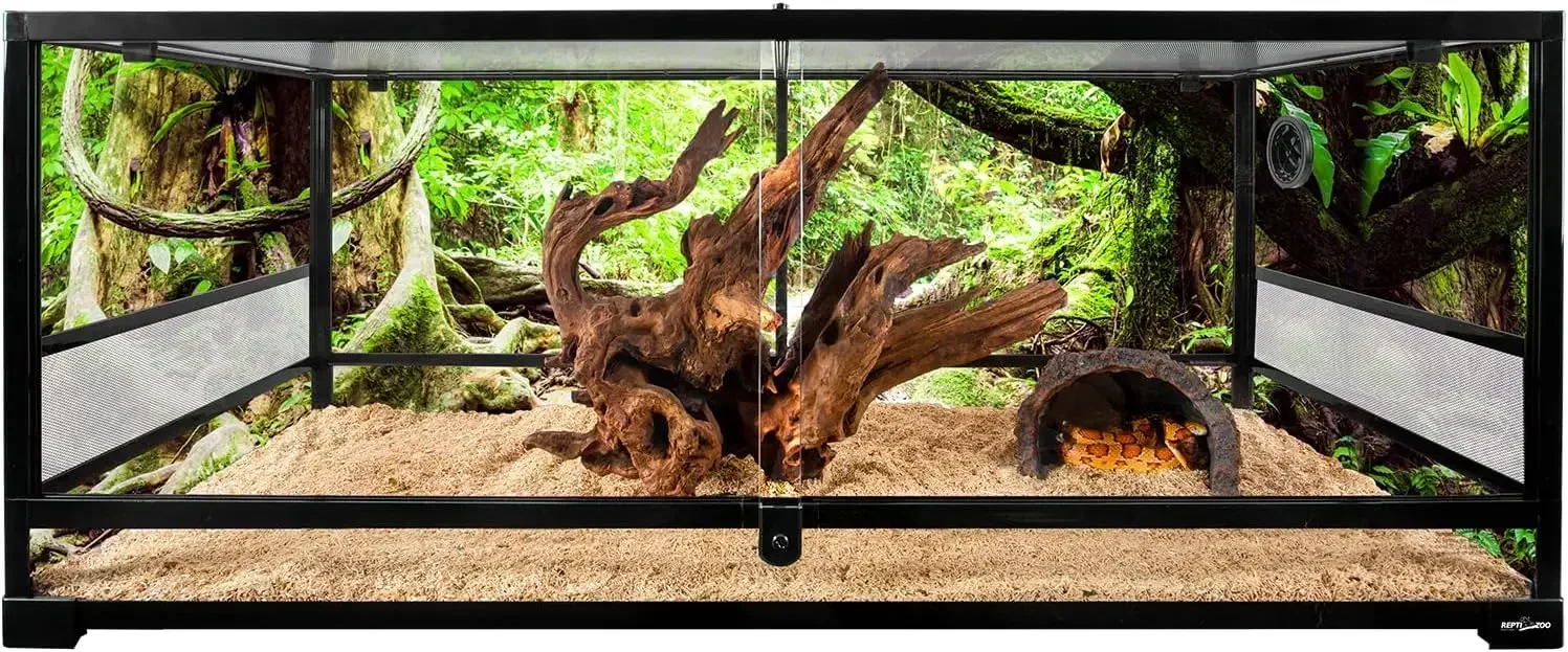 Glass Extra-Long Terrarium Habitats 48" x 18" x 18" Reptile Amphibians Large Enclosure for Snake/Bearded Dragon/Lizard ect. - view 6