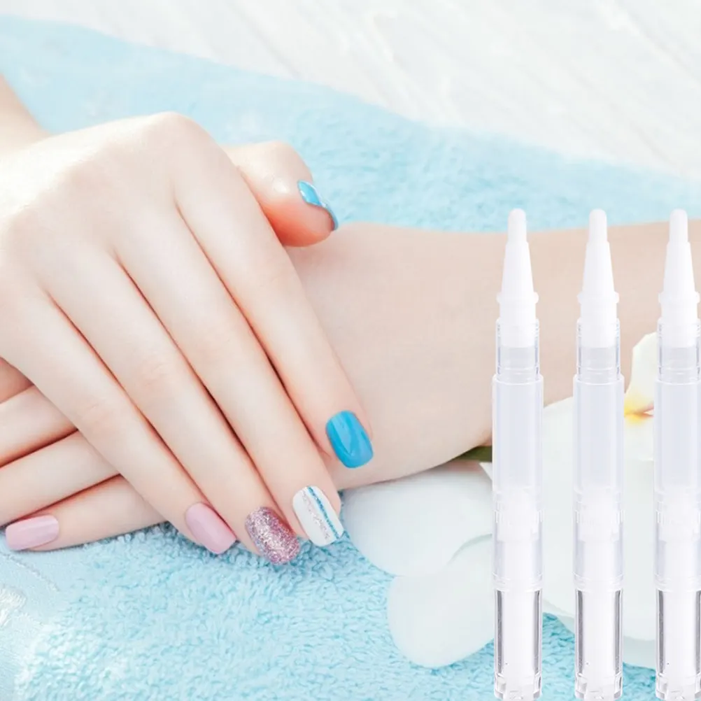 Empty Brush Tip Applicator Pens 6 Pack for Eyelash Serum Nail Oil Lip Gloss Portable Disposable Tubes