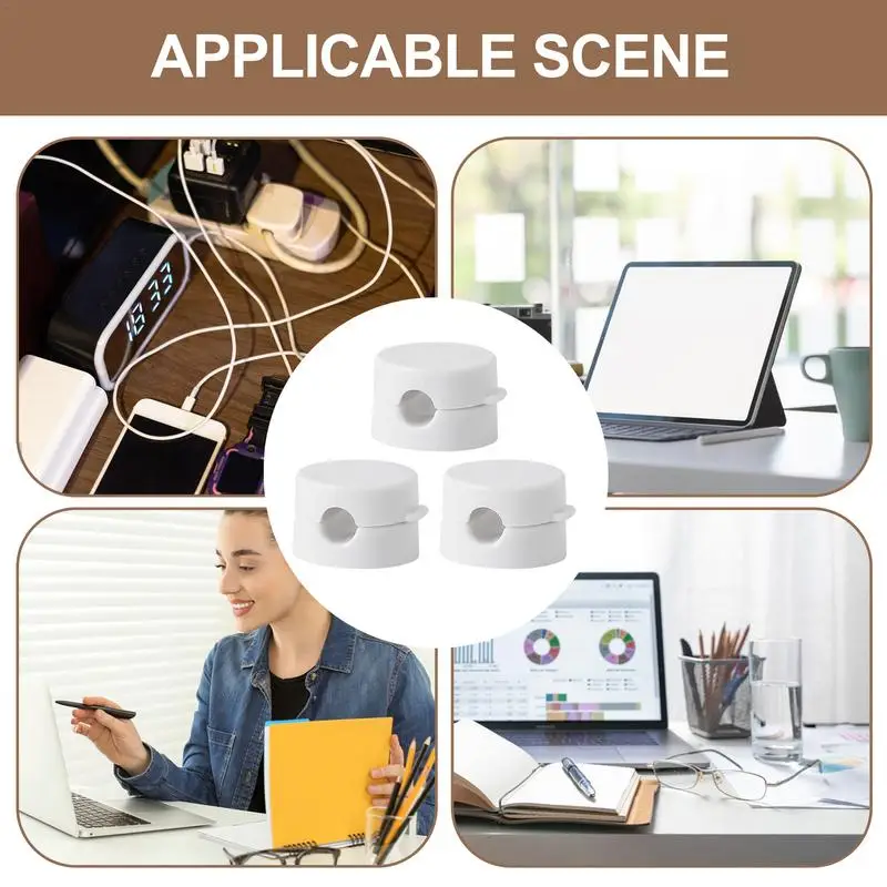 Cord Organizer Holder Charging Cable Keeper Management No Drilling Required Wire Charger Holder For USB Cables Computer Charging