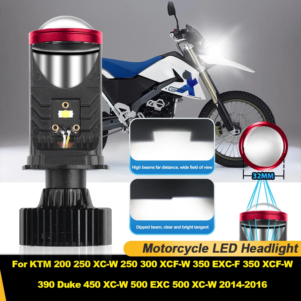 

Mini Lens Motorcycle Light For KTM 200 250 XC-W 250 300 XCF-W 350 EXC-F 350 XCF-W 390 Duke 450 XC-W 500 EXC 500 XC-W 2014-2016