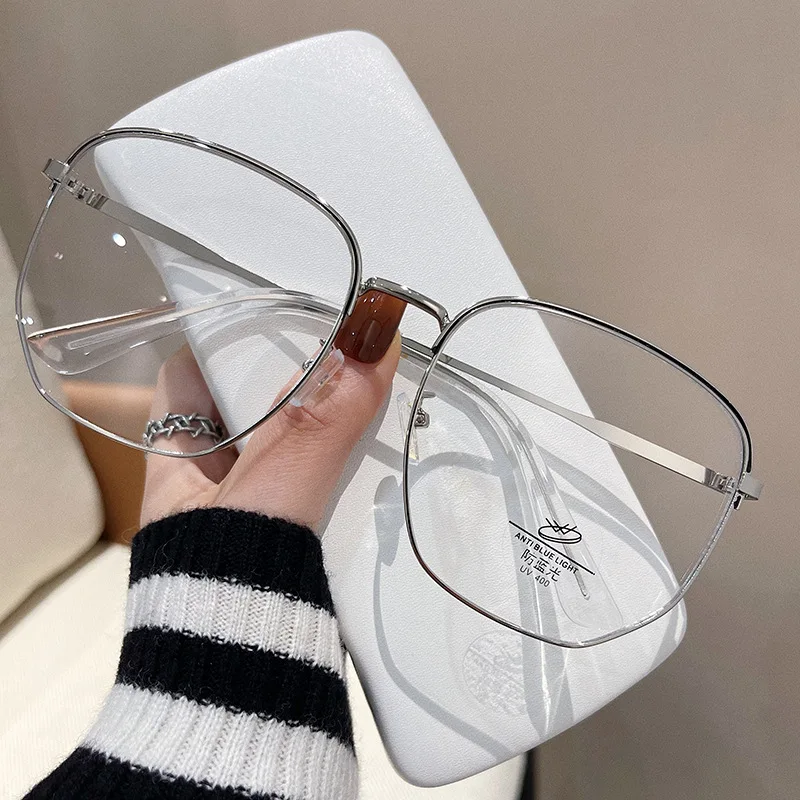 Big Size Square Shape Women’s Eyewear Frames Blue Light Blocking Women Glasses Frame Korean Stylish Eyeglass Frame