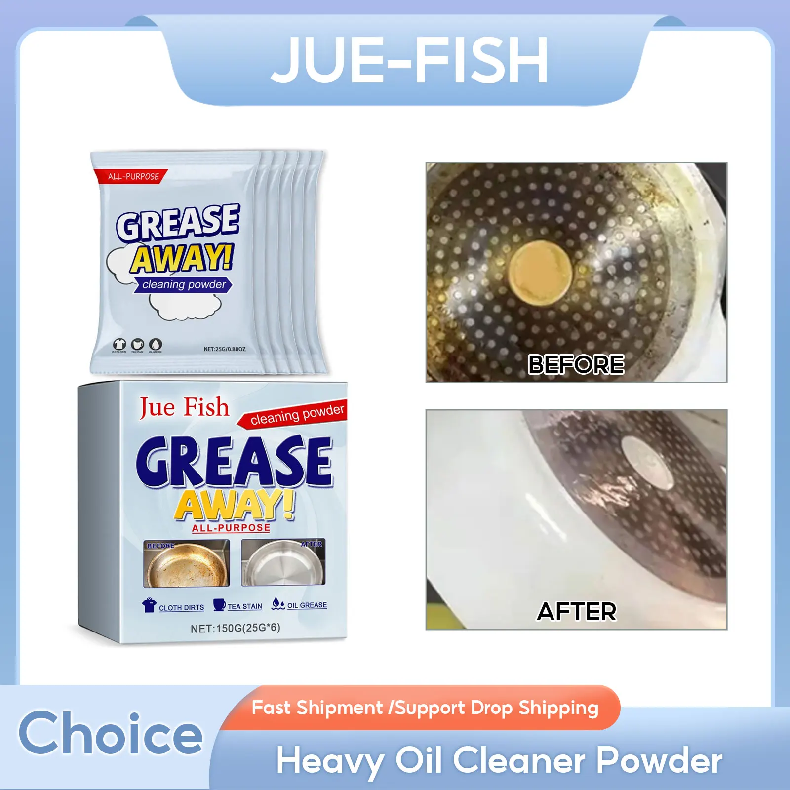 

Heavy Oil Cleaner Powder Oil Pollution Cleaning Cookwares Bottom Decontamination Cooktop Cleaner Kitchen Degreasing Detergent