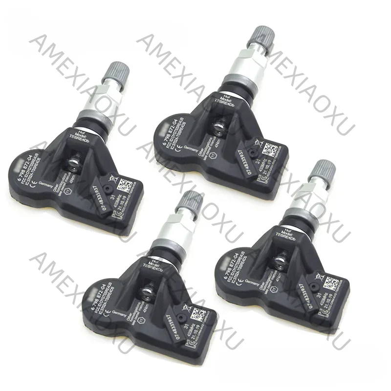 

4Pcs 433MHZ TPMS Tire Pressure Monitoring System Car TPMS Sensor 36106798872 36106874830 36106890964 For BMW 5 6 7 X1 X3 X4 AMEX