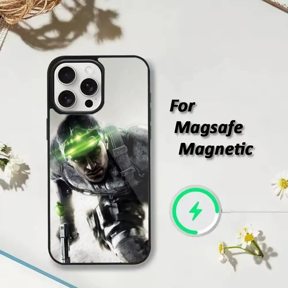 Custodia per cellulare S-Splinter Game per iPhone 17 16 15 14 13 12 Pro Max Plus per copertura magnetica wireless a specchio Magsafe