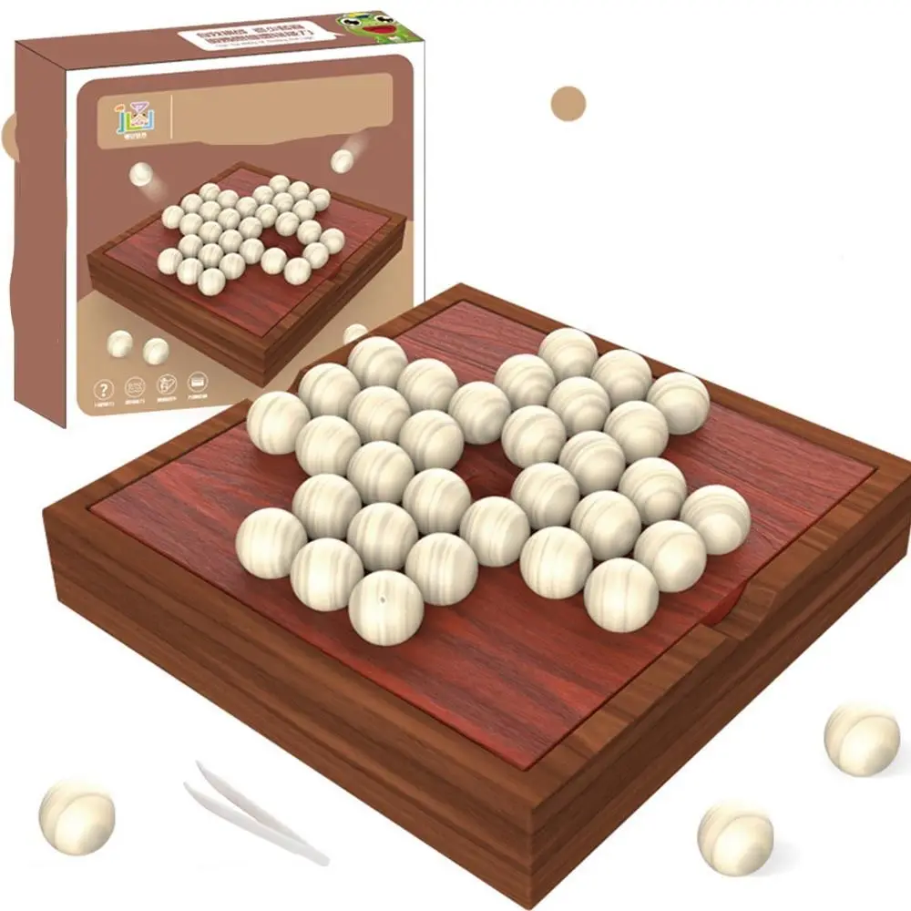 

Creative Wooden Tick Tac Toe Decorative Board ABS Kong Mingqi Chess Table Board Games Solitaire Board Game XO Chess Educational