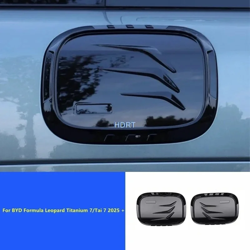 For BYD Formula Leopard Titanium 7/Tai 7 2025 + Car Styling Charging Port Electric Box Cover Fuel Tank Gas Oil Trim Accessories