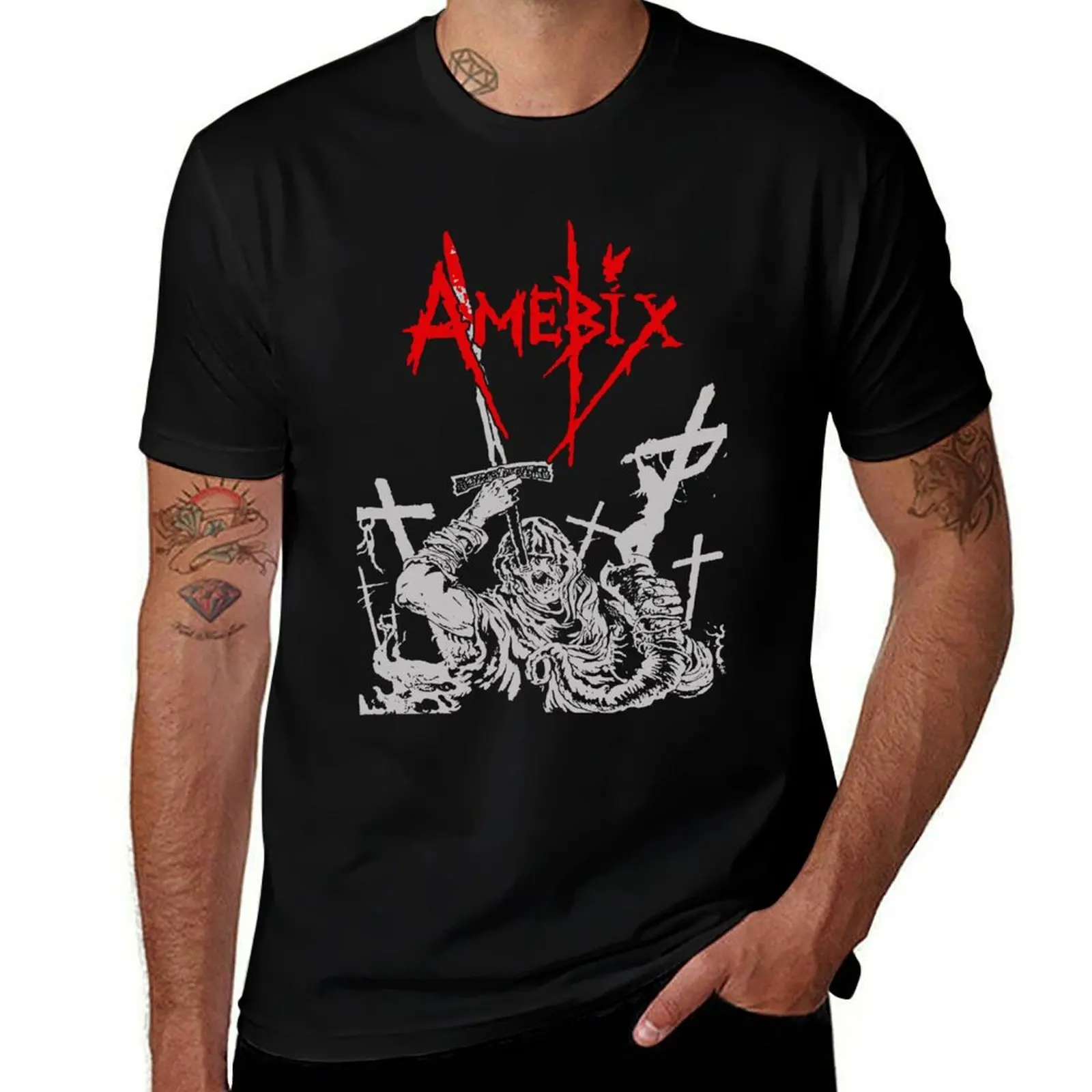 Poster Amebix My Favorite People T-Shirt Simple Line Art Print Tee T-Shirt