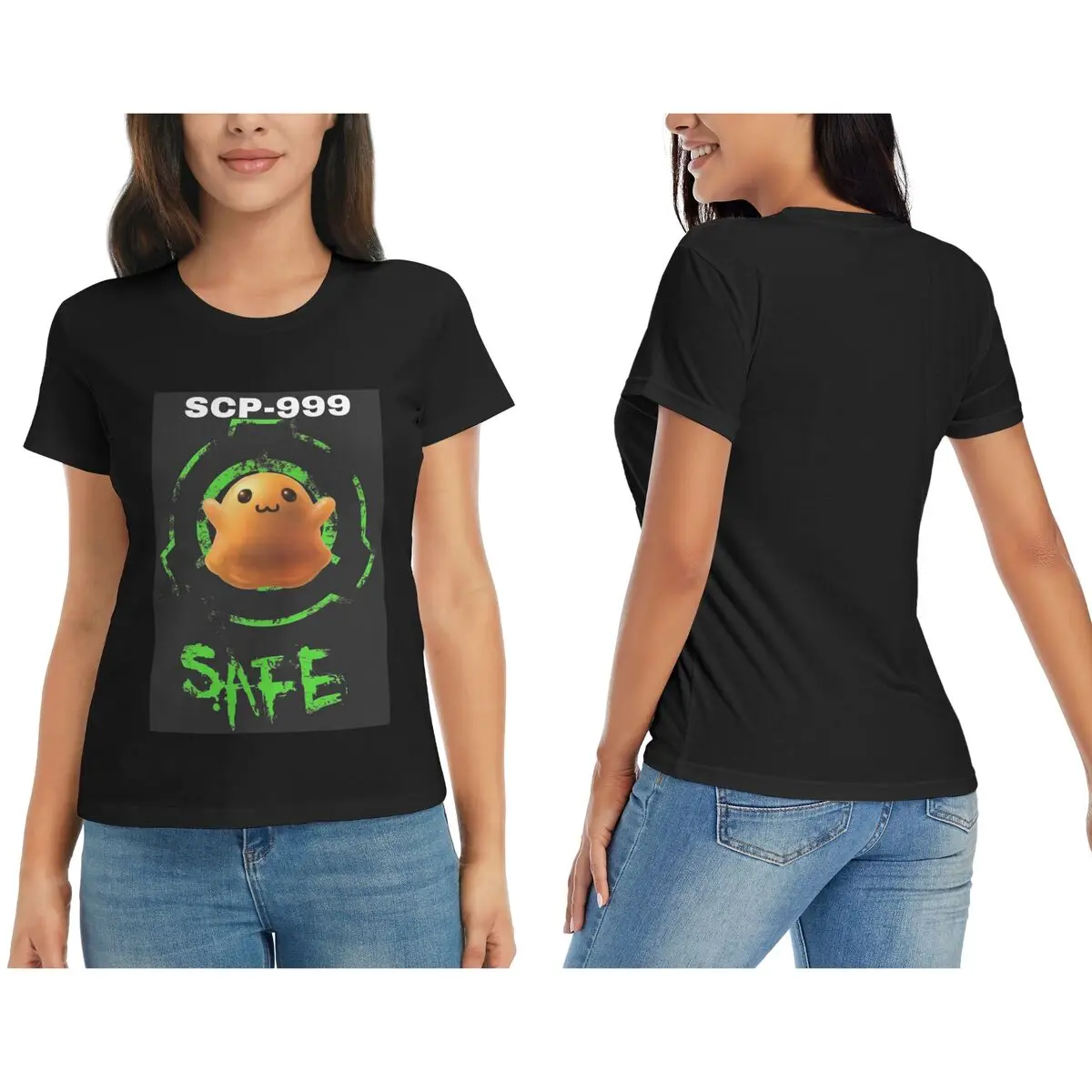 SCPTheTickle MonsterT-shirt da donnaO-ColloStreetwearT-shirt da donnaManica cortaEstateAbbigliamentoTops