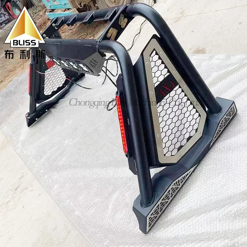 Bliss Roll Bar Forklift Pickup Truck Accessories Sports Iron Steel 4X4 Roll Bar For Hilux Revo Isuzu DMAX Nissan Navara