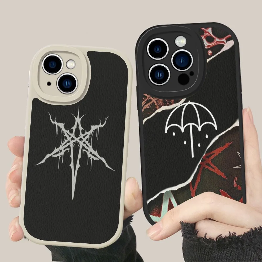 B-Bring M-Me T-The H-Horizons BMTH Phone Case Hard Leather For IPhone 16 15 14 13 12 Mini 11 14 Pro Max Xs X Xr 7 8 Plus Fundas