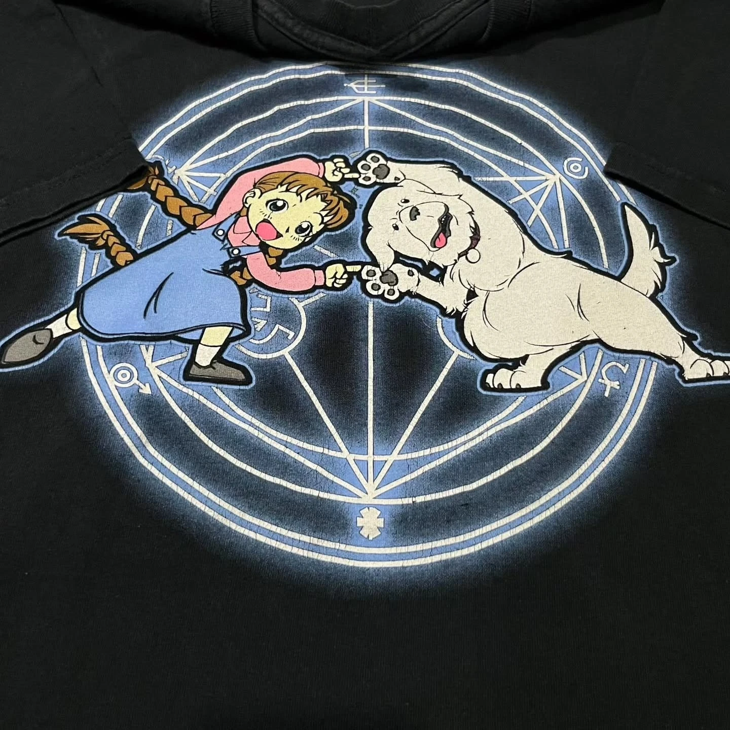 Anime Meme Fullmetal Alchemist Chimera Fusion Transmutation Circle Grafik T-Shirt Baumwolle Herren Damen T-Shirt Sommer Streetwear – Detail 3