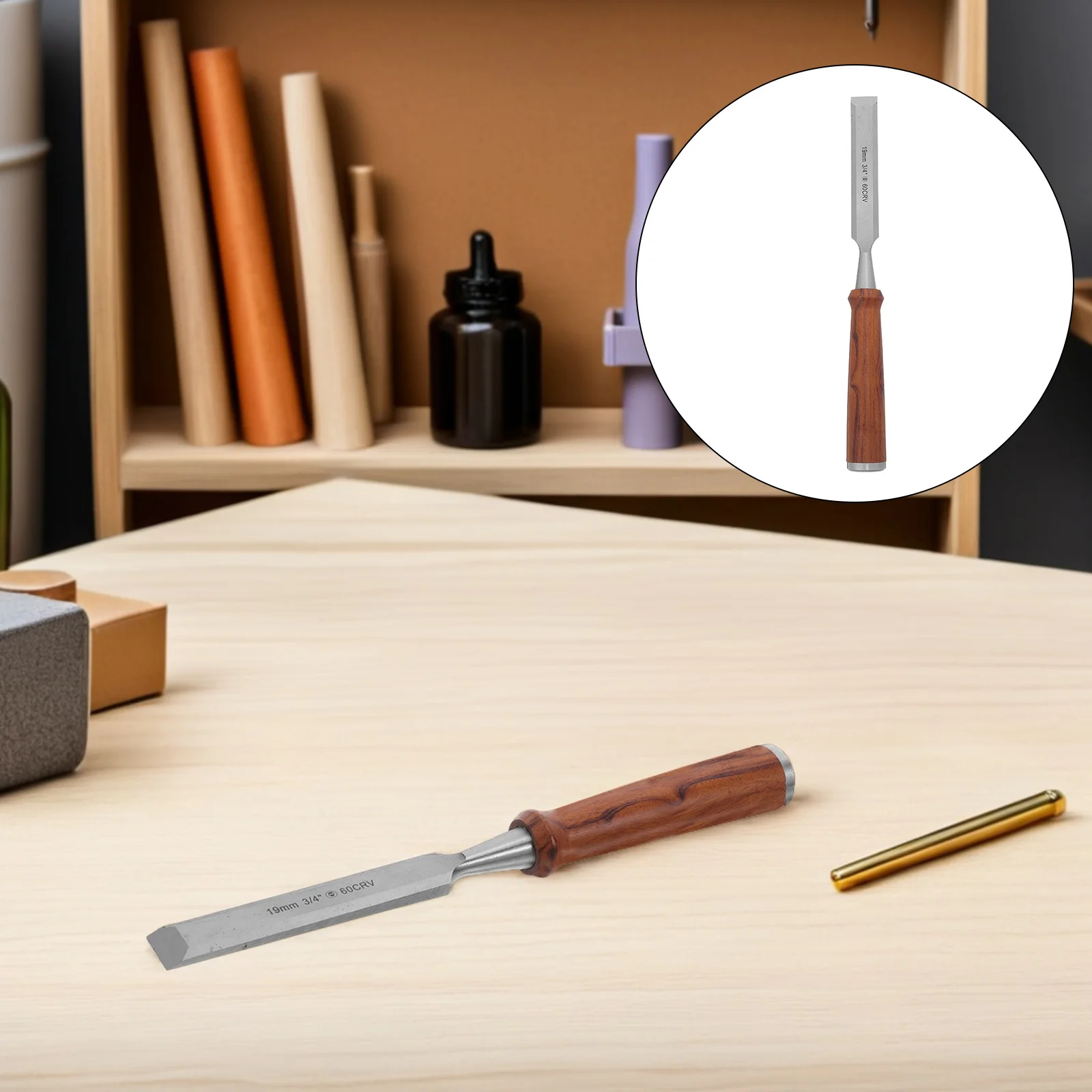 

Carving Chisel 19Mm Flat Top Woodworking Mortise For Diy Sculpting Carpenter Gouge Set Wood Chisel Woodworking Hand Tool