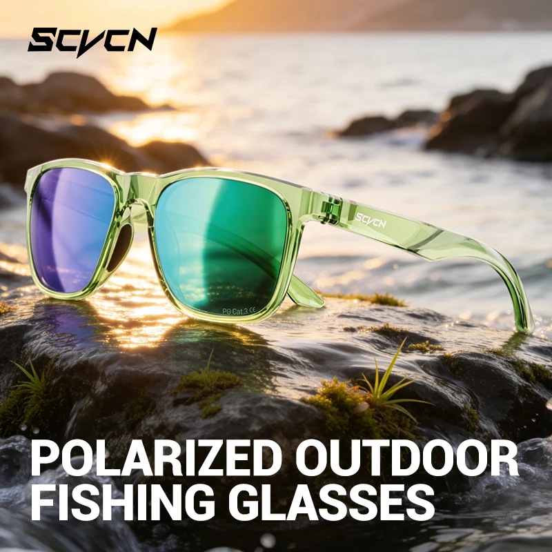 SCVCN Polarized Hiking Eyewear Pickleball Sunglasses UV400 Protection Fishing Glasses Men Women Driving Cycling Outdoor Sports