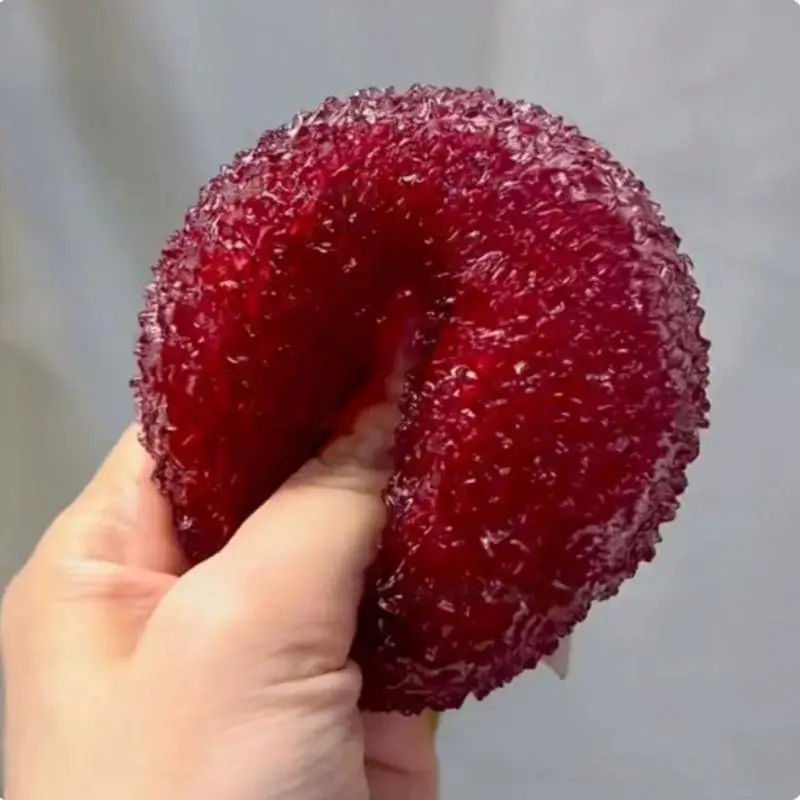 1Pcs Iced Waxberry Squeeze Squishy Toy Realistic Shape Soft Fidget Toy for Autism Adults Kids Calm Down Tool