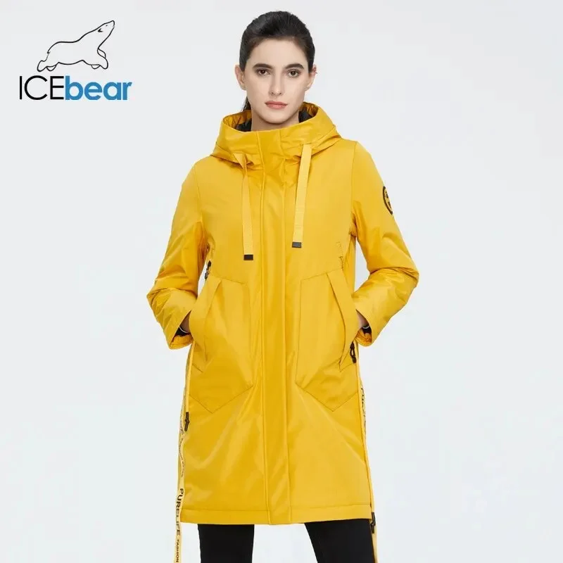 ICEbear 2023 new fall women\'s coat with a hood casual wear quality fashion autumn parka  brand clothing GWC20035D