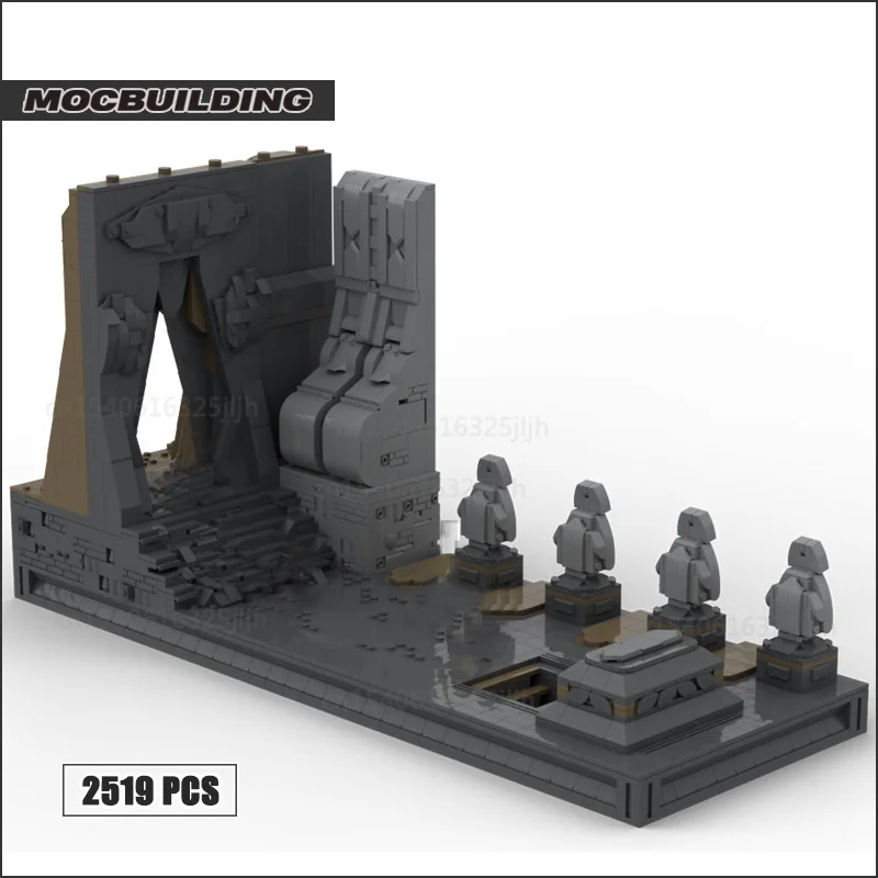 Sith Temple MOC Building Blocks Movie Scence Caslt Architecture Technology Bricks Model Collection Display Toys Gifts