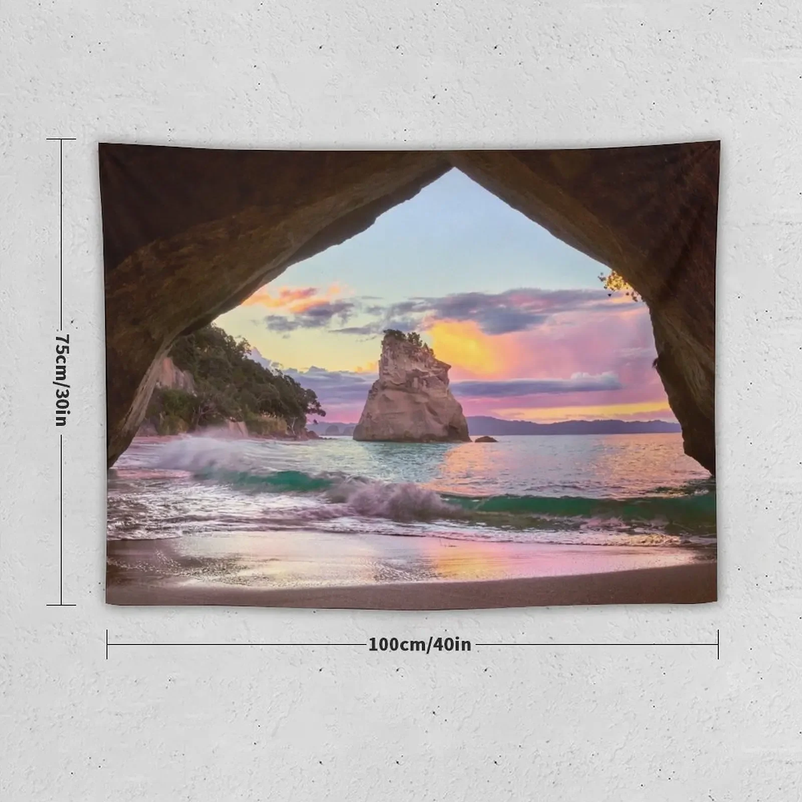 Cathedral Cove Sings Tapestry Decor For Room Room Decor Tapestry