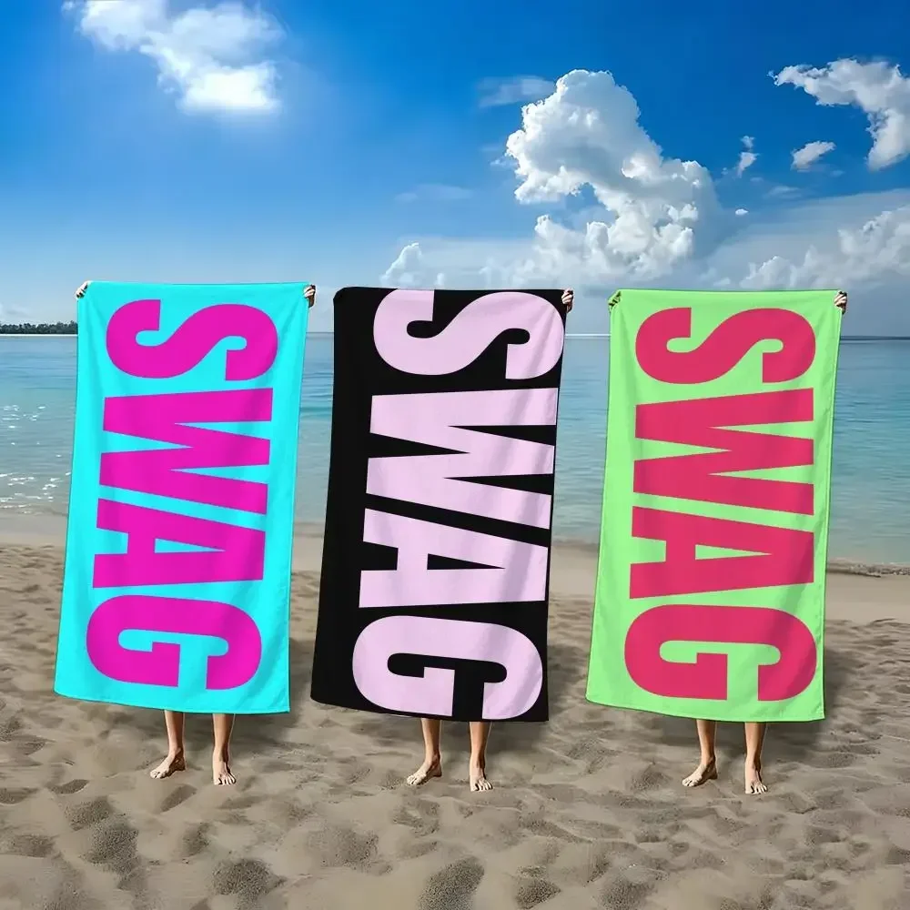 Hip Hop Urban Swag Towel ultra-fine fiber quick drying absorbent bath towel, outdoor swimming sports towel