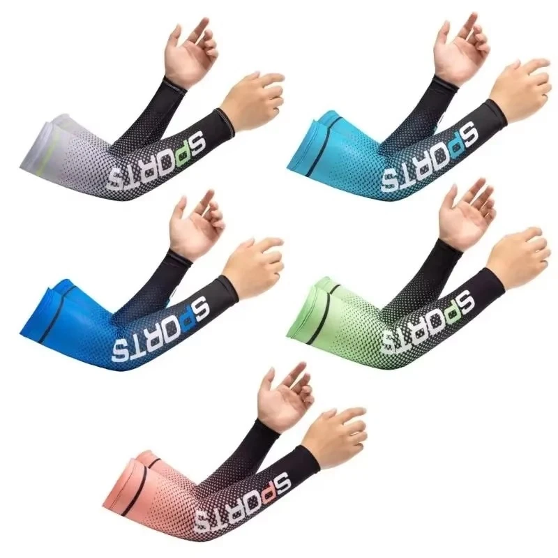 AliExpress NONE 1/2pairs Sun Protections Arm Sleeves Cooling Sports Sleeves Ice Silk Sleeves Cycling Sleeves Arm Cover Running Outdoor Sports