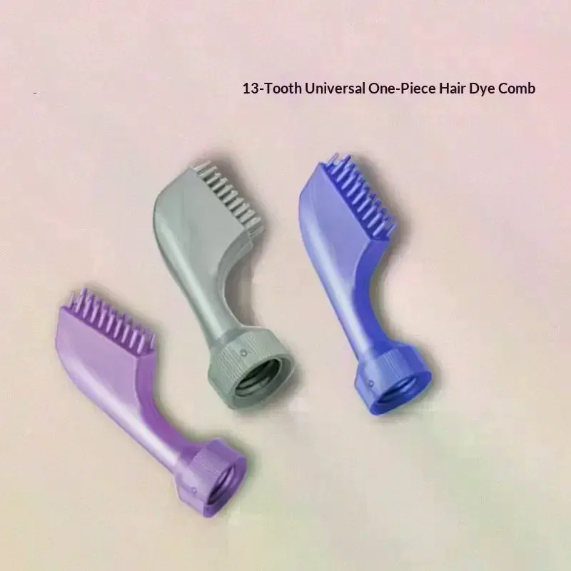 13-Tooth Universal Hair Dye Refillable Applicator Comb Brush Dispensing Coloring Hairdressing Styling Tool