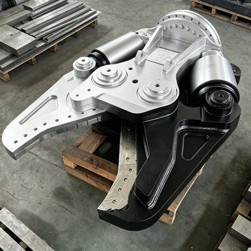 High Performance Double Cylinder Hydraulic Shear forExcavator Scrap Steel Recycling Concrete Demolition Heavy Duty 360 Rotation