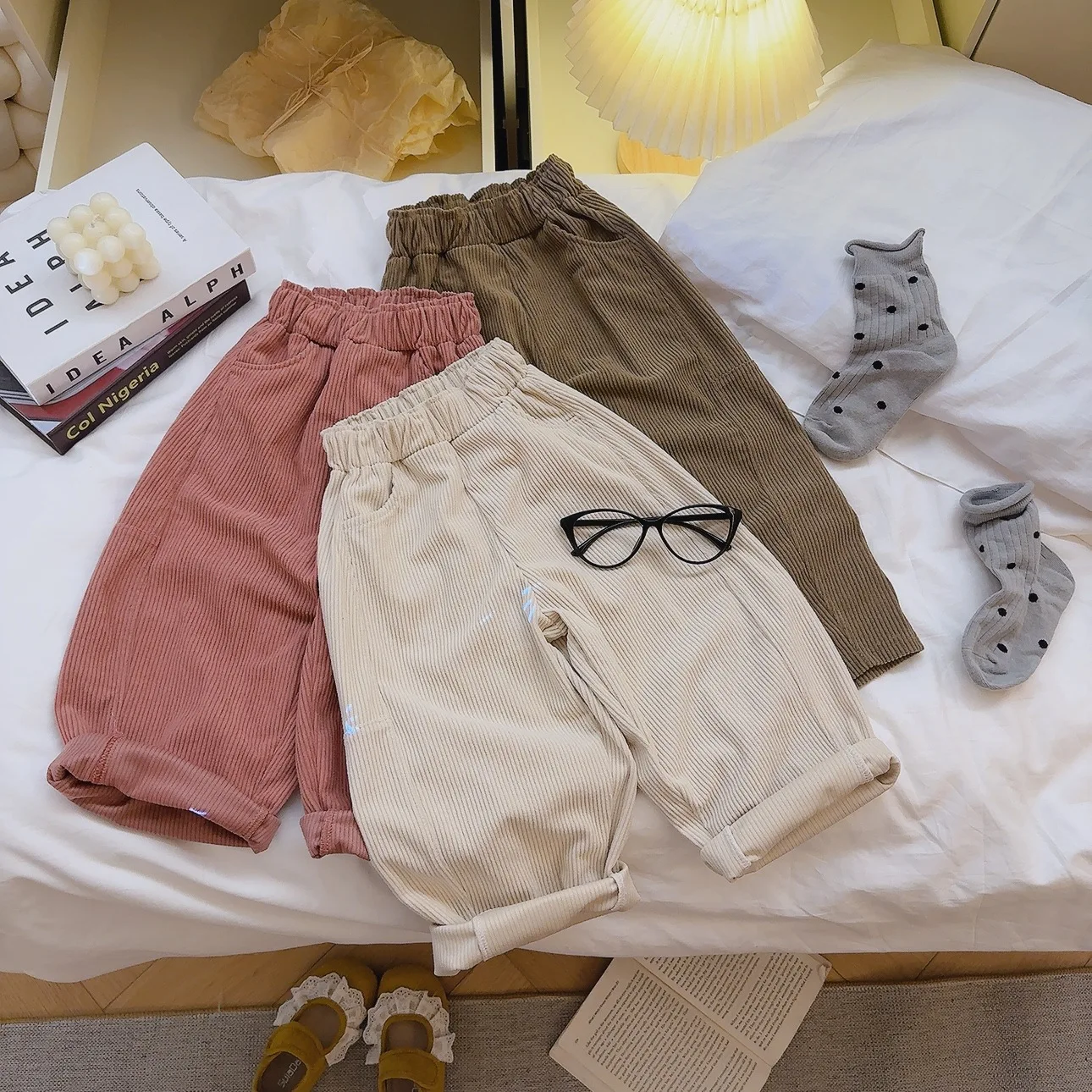 Autumn Kids Corduroy Pants For Girls and Boys