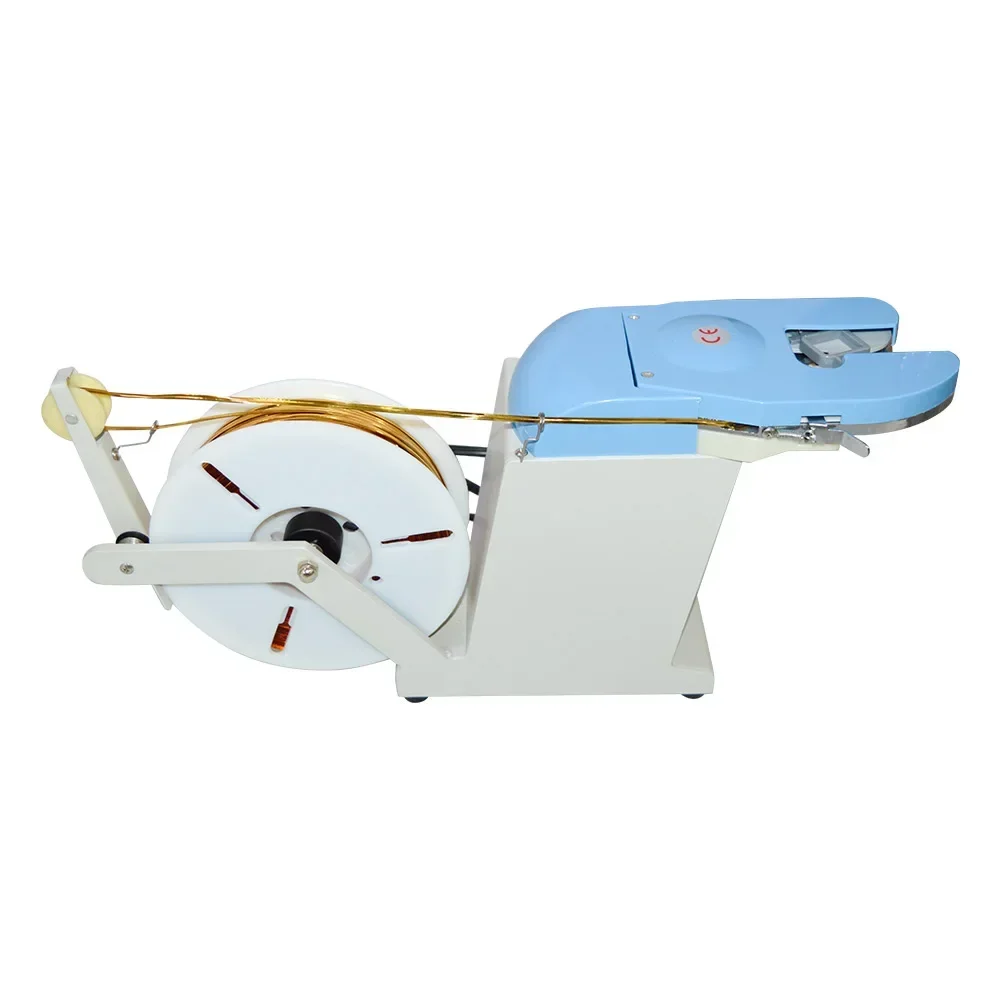 Automatic Toast Bag Twist Tie Machine Golden Wire Candy Bag Tying Machine Bread Bag Twisting Tie Machine Twist Tie Dispenser.