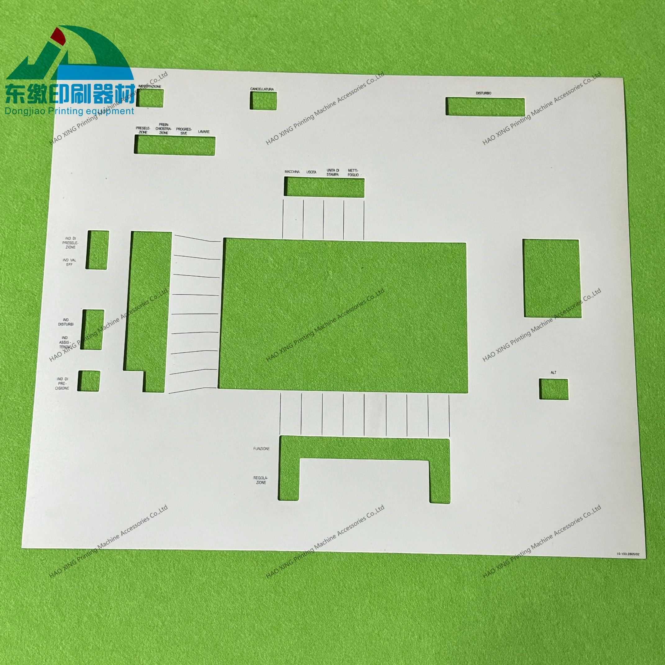 

Printing Machinery Parts Control Panel Film 10.101.9299 for Heidelberg Printer Touch-sensitive Screen Layout High Quality