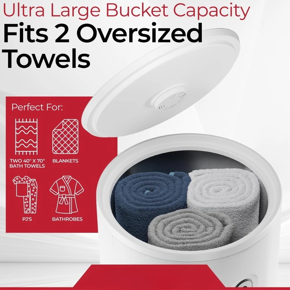 جهاز تدفئة المناشف الفاخر الاحترافي، جهاز تسخين كبير جدًا على شكل دلو حديث للحمام المنزلي ومناشف السبا والبطانيات وأردية الحمام، رائع #5