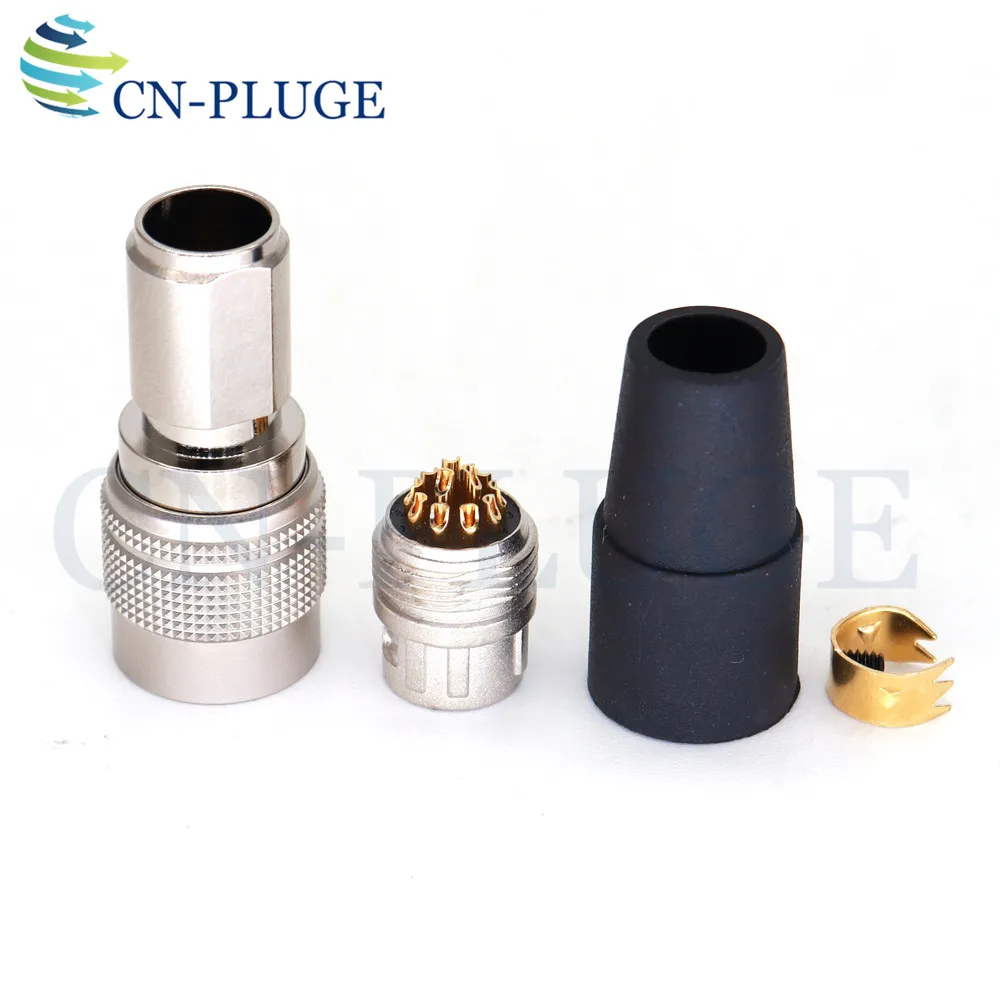 Connector HR10A-10P-12P (73) / HR10A-10R-12S (73) 12 Pin Plug AndSocket Industrial Camera Connector