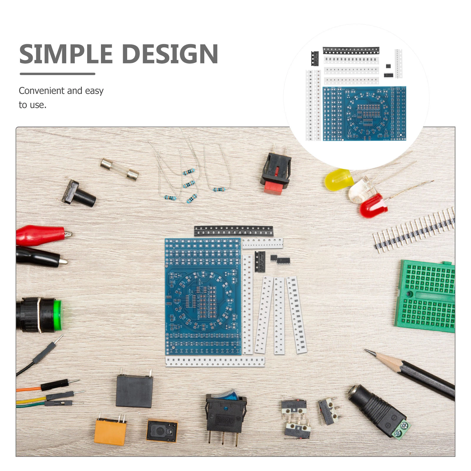 

Soldering Practice Kit Component DIY Small Accessories Board PCB Electronic Kits Micro Soldering Projects Training Tools