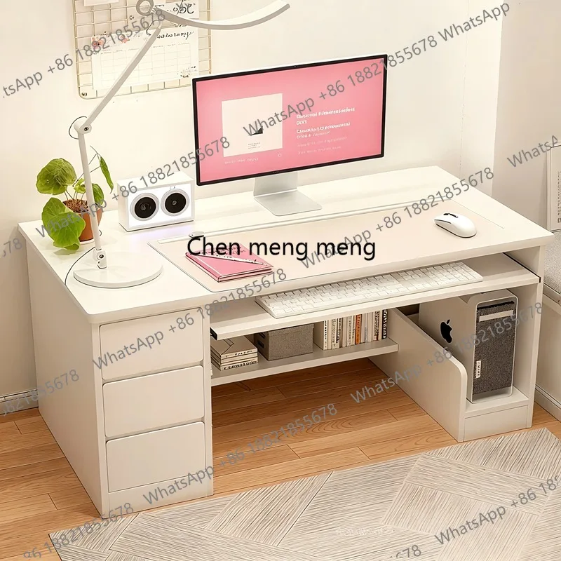 

Sedentary table study desks white minimalism elegant Modern Luxury mesa ordenador escritorios de estudio Creative Furniture