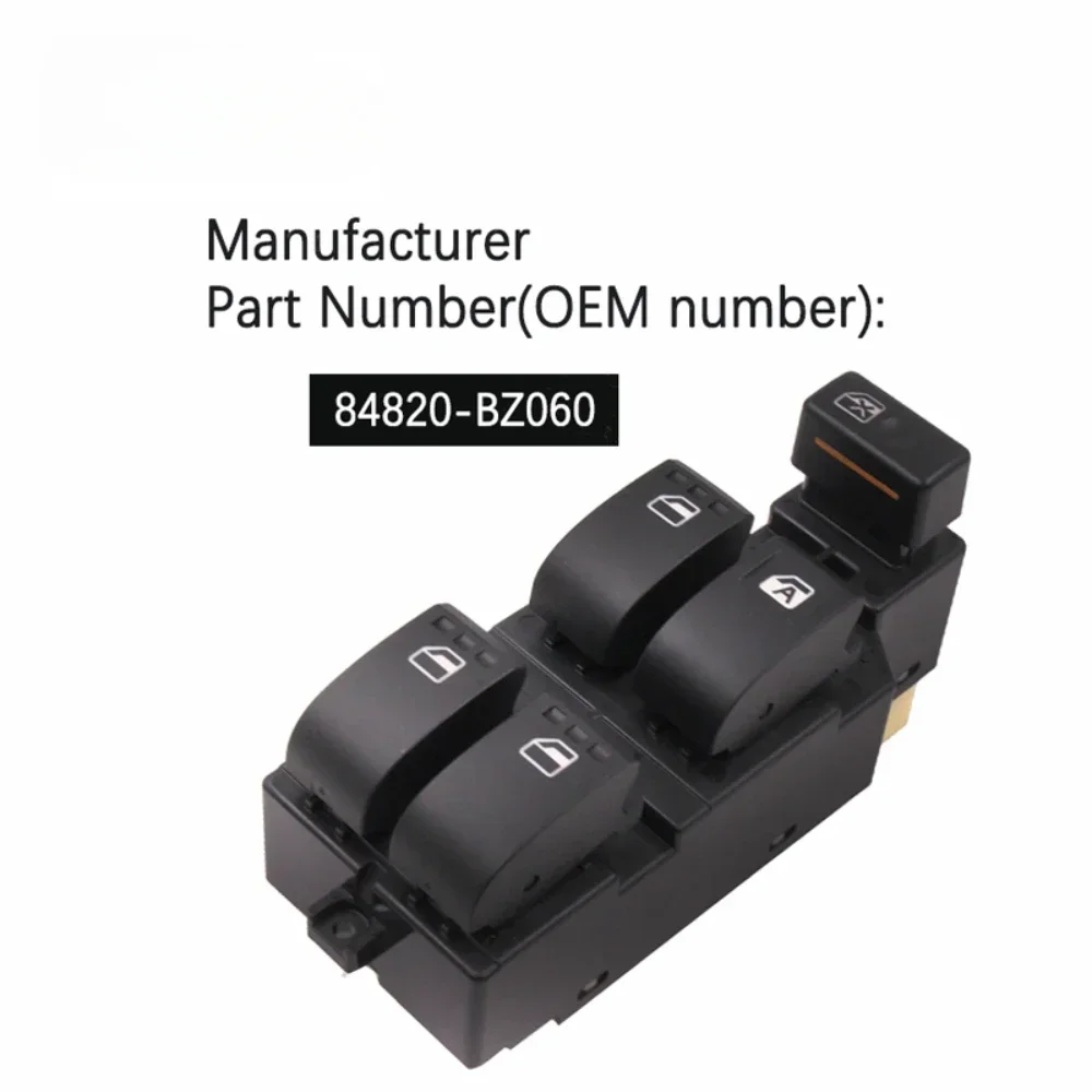 

84820-BZ060 Front Right Side Power Window Lifter Switch 84820-B2250 84820-B2320 84820-B2010 For Toyota Daihatsu sirion Avanza BB