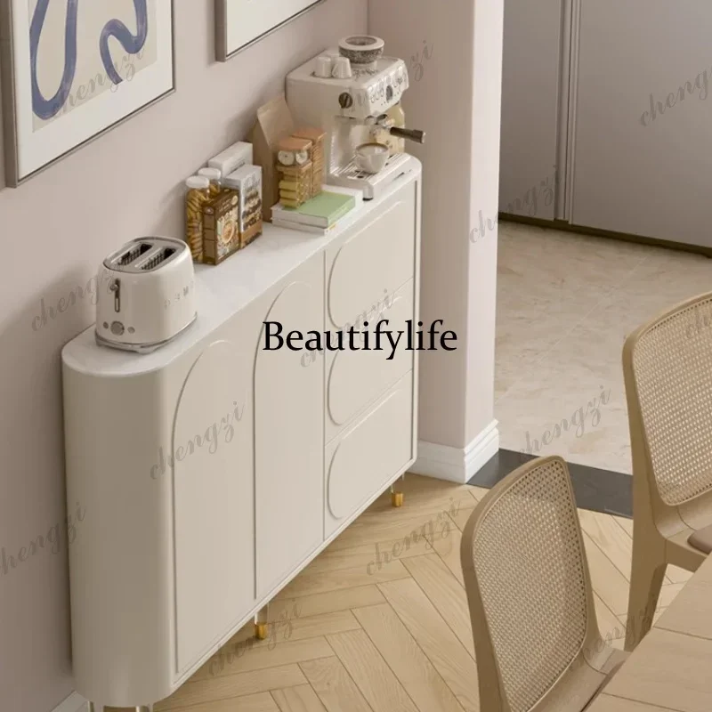 

M138 Nightstands Living Room Cabinets Shelf Arched Craft Luxury Living Room Cabinets Display Mini Vitrina Hotel Furniture