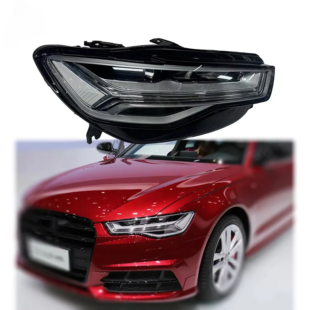 Led Front Lights for Audi A6L C7PA 2016-2018 Full LED Headlight Semi-Assembly Led 12V for Audi A6 C7 Original Plug and Play