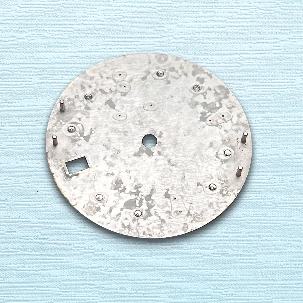 28.5mm S Logo Enamel Dial Suitable for NH35 Japanese Movement Green Luminous Sunray High Quality Watches Modified Accessories