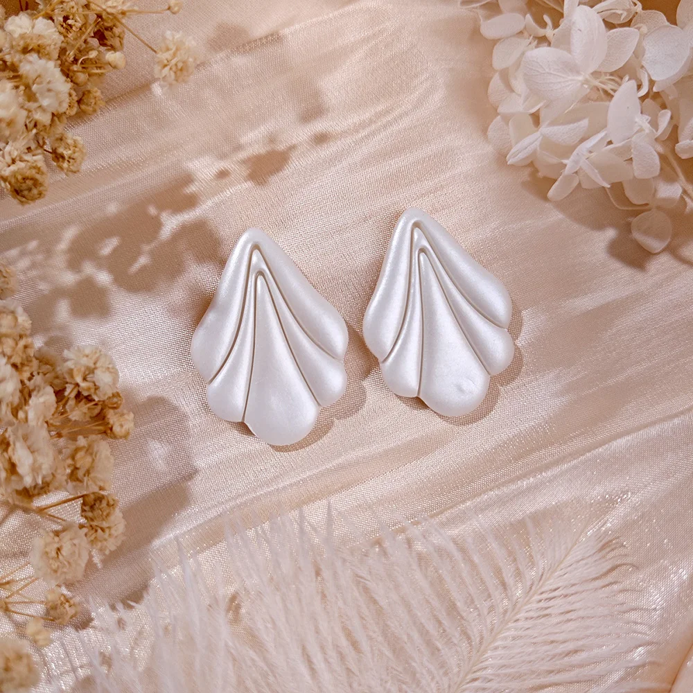 هندسية/القطاع/خط منحني بوليمر كلاي القواطع البلاستيك الطين القرط القاطع DIY بها بنفسك قالب مجوهرات القرط صنع الملحقات