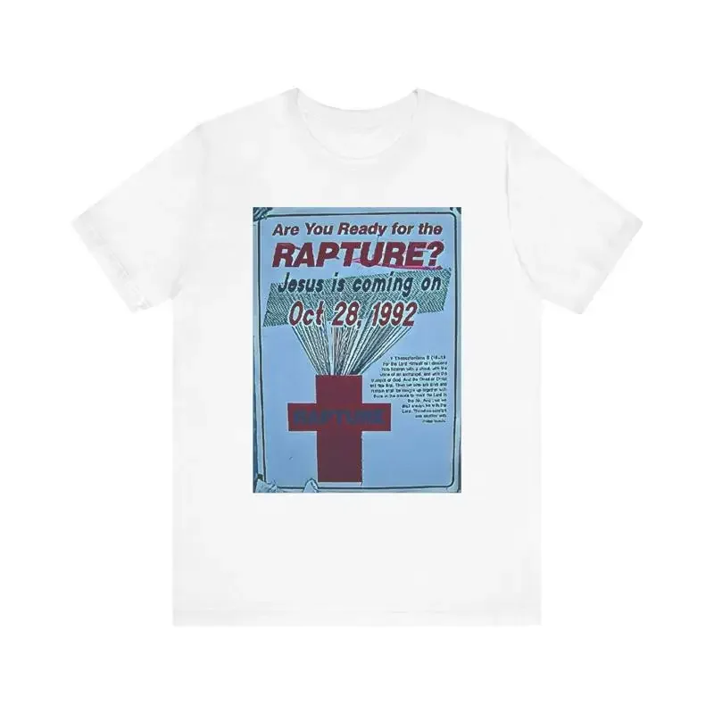 Êtes-vous prêts pour le t-shirt en jersey imprimé Rapture ?