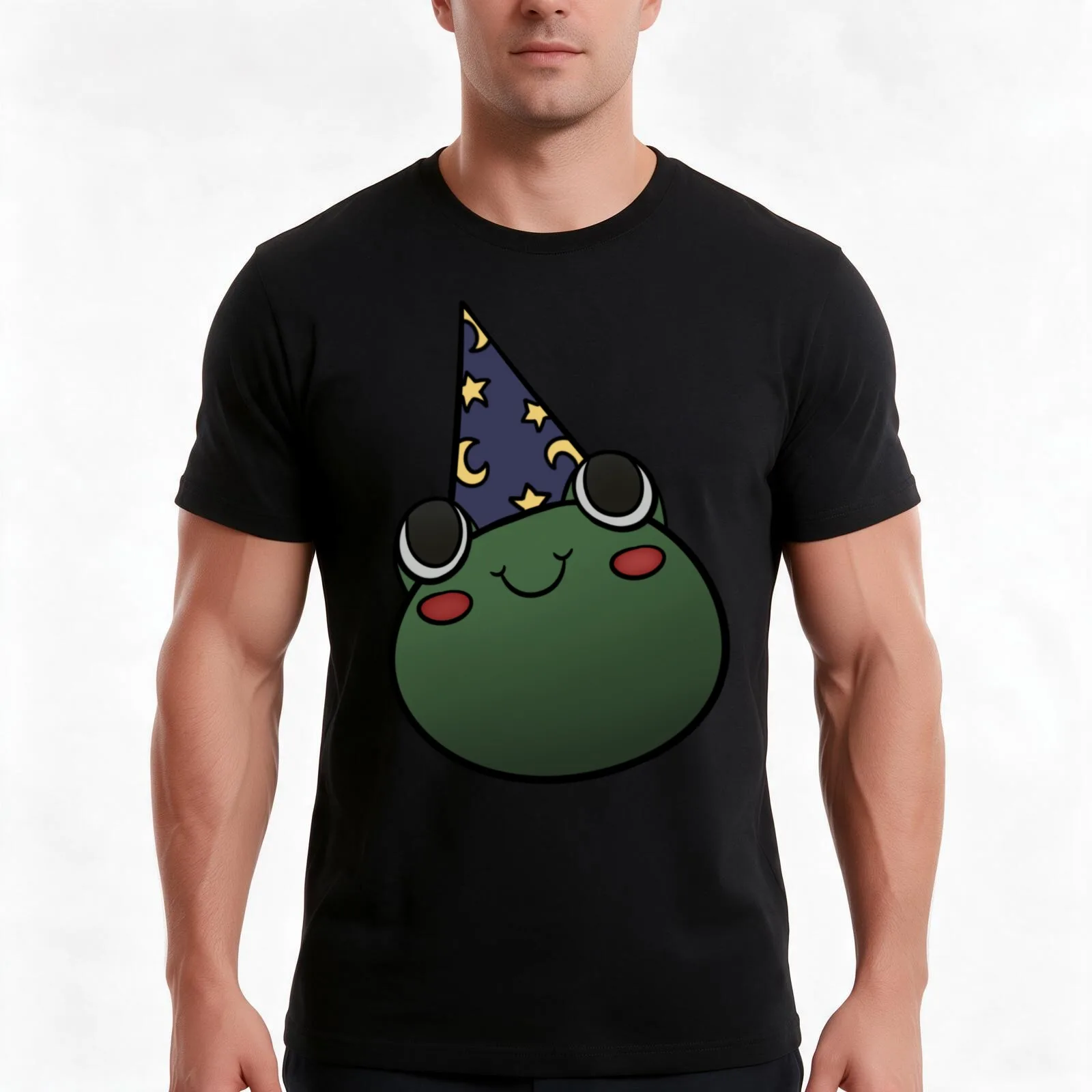 Magician Boy T-Shirt, Summer Casual Cotton Tee, Oversized Streetwear Tops, Vintage Graphic Print, Loose Fit Short Sleeve
