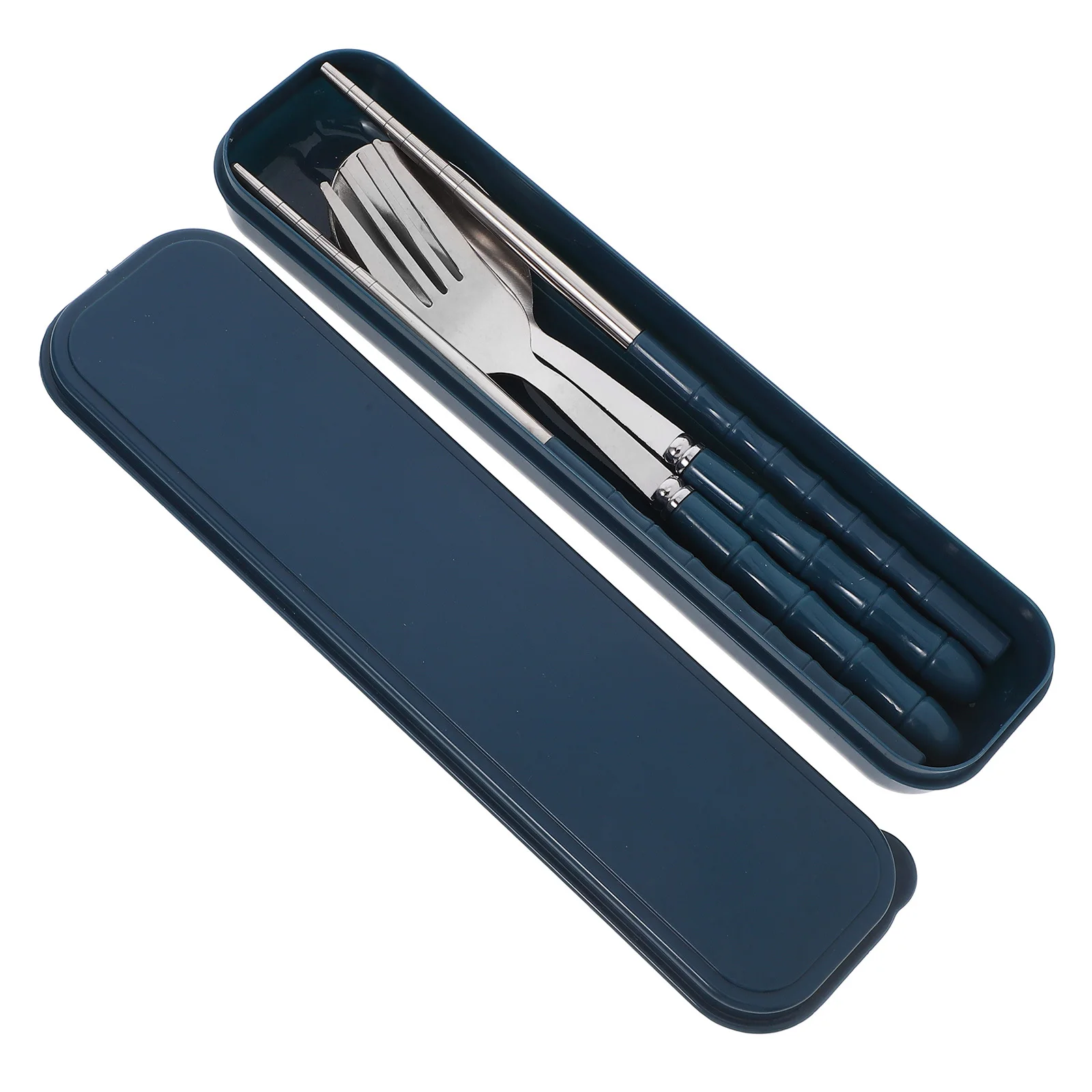 

Portable Stainless Steel Cutlery Set Fork Spoon Chopsticks Reusable Flatware for School Camping Office Picnic Camp Utensils Set
