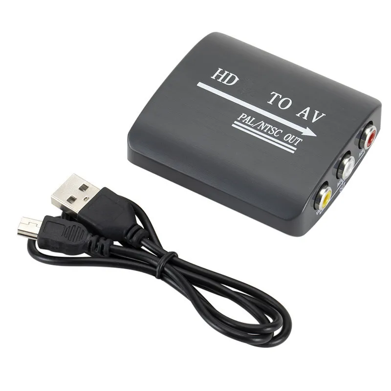 

HD 1080P AV RCA To HDMI-Compatible Converter Adapter With USB Cable RCA To HDMI CVSB L/R Video Converter for N64 Wii PS1/2/3