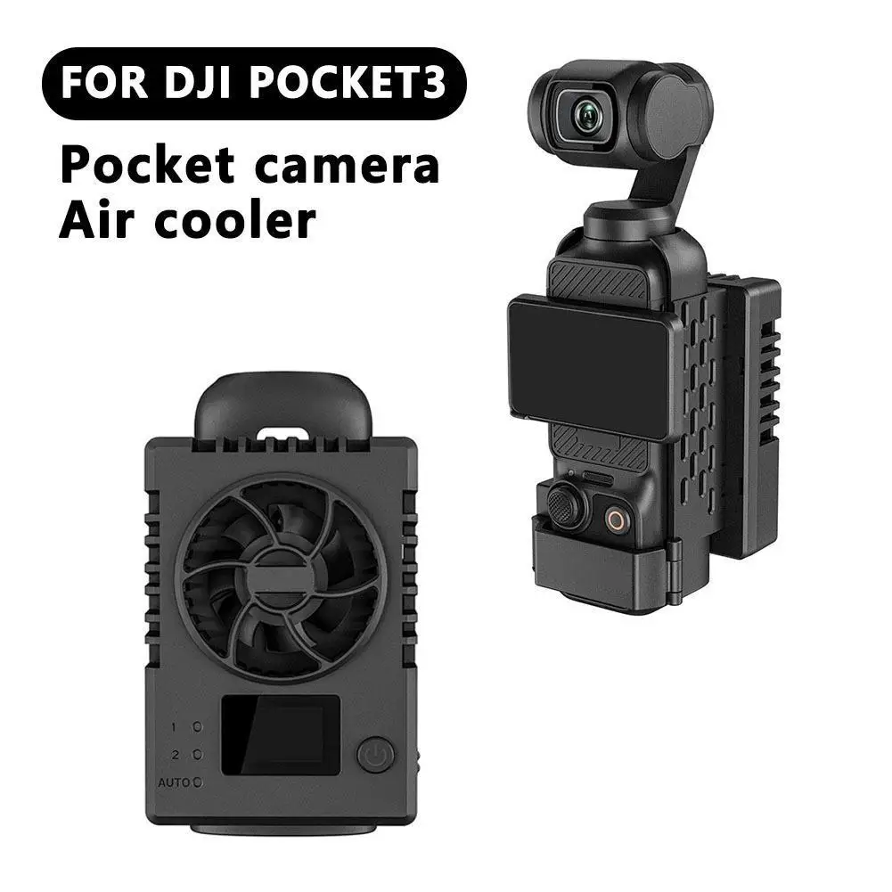

Для DJI Pocket 3, охладитель с воздушным охлаждением, регулируемый угол наклона, магнитный держатель, кронштейн, аксессуары для потоковой фотографии в реальном времени